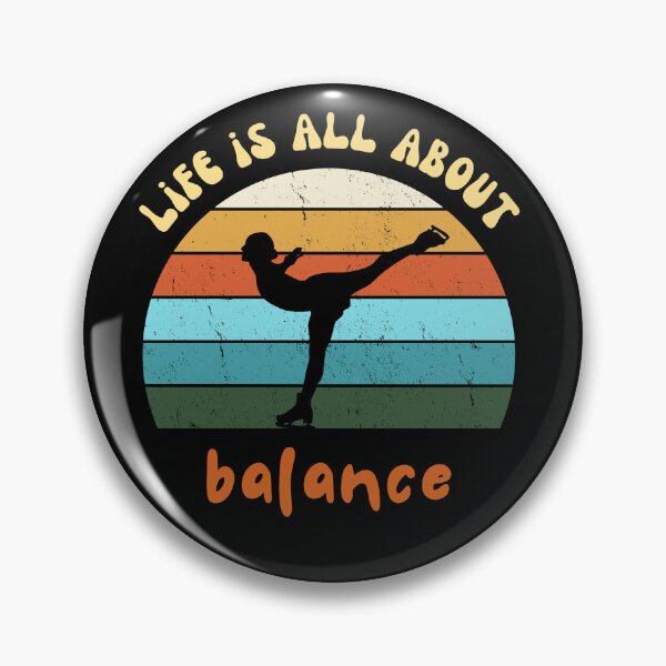 Item preview, Ice Skating - Life is All About Balance Retro  designed and sold by SiYDesigns.