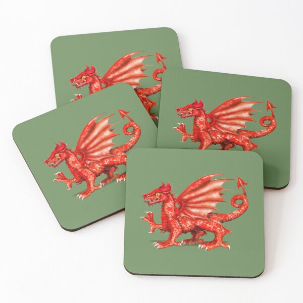 Item preview, Proud to be a Welsh Dragon | Cartoon Welsh Red Dragon   designed and sold by Snootrac.