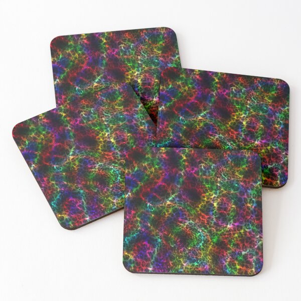 Item preview, Rainbow color glossy gel leopard print design,Animal skin background designed and sold by oyonni design.