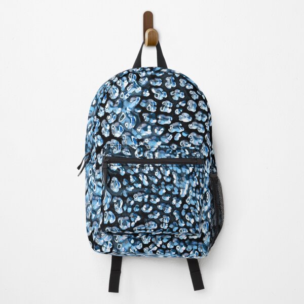 Item preview, 3D dark blue leopard print design,Animal skin background designed and sold by oyonni design.