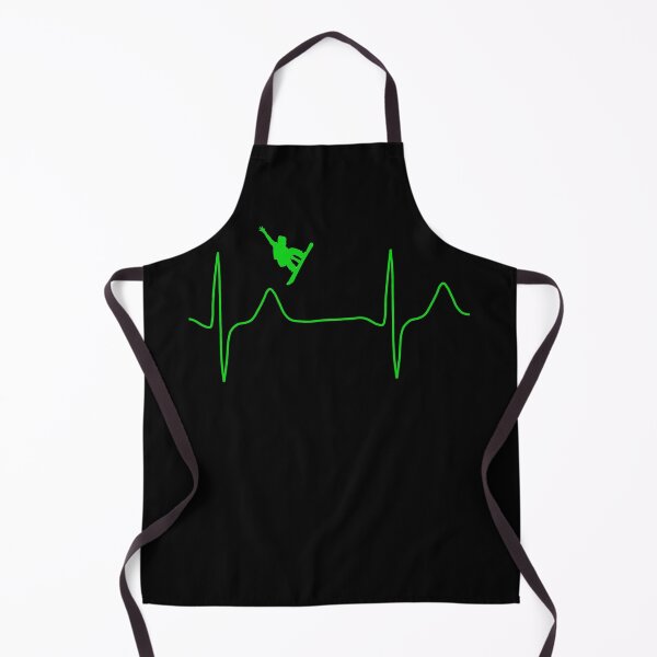 Item preview, My heart beats for Snowboarding, monitor green designed and sold by Jeeb-Arts.