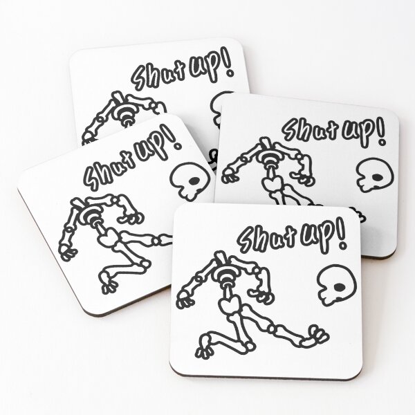 Item preview, Shut up skull funny skeleton designed and sold by DE4TH-PARADISE.