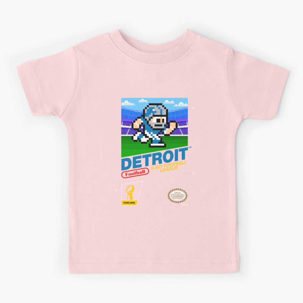 Detroit Lions (8-bit Videogames Cartridge) Kids T-Shirt for Sale by  TheArmorsmith