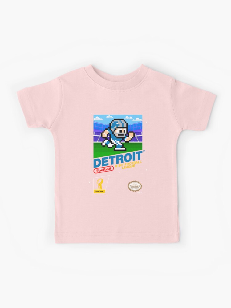 Detroit Lions Girl's Pink Football T-Shirt