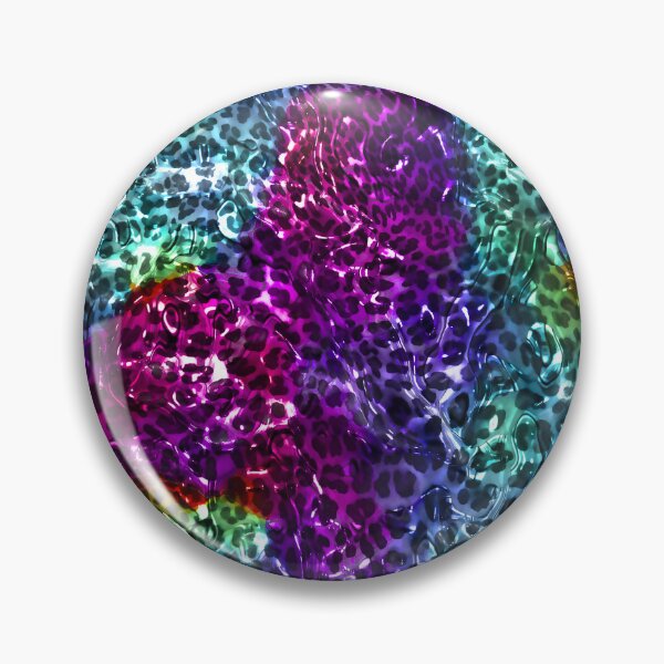 Item preview, Rainbow color glossy gel leopard print design,Animal skin background designed and sold by oyonni design.