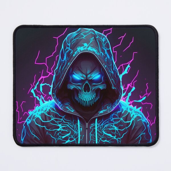 Item preview, Neon Horror Skull designed and sold by ArtAT.