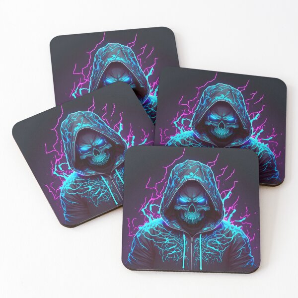 Item preview, Neon Horror Skull designed and sold by ArtAT.