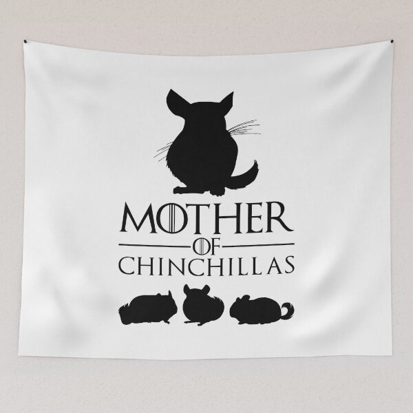 Item preview, Mother of Chinchillas (black) designed and sold by RatArt Designs.