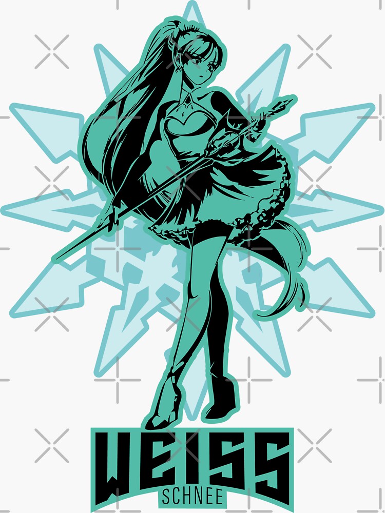 Weiss Schnee Rwby Team Lucid Dream Anime Artwork Sticker For Sale By