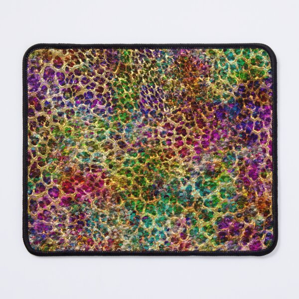 Item preview, 3D Rainbow color glossy gel leopard print design,Animal skin background designed and sold by oyonni design.