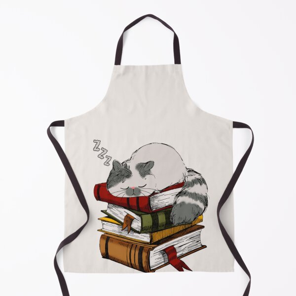 Item preview, Lazy cat sleeping on books - book lovers designed and sold by Hoetoons.