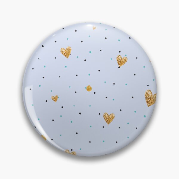 Item preview, Glittering Hearts. Polka Dot With Gold Glittering Hearts designed and sold by risingrocket.