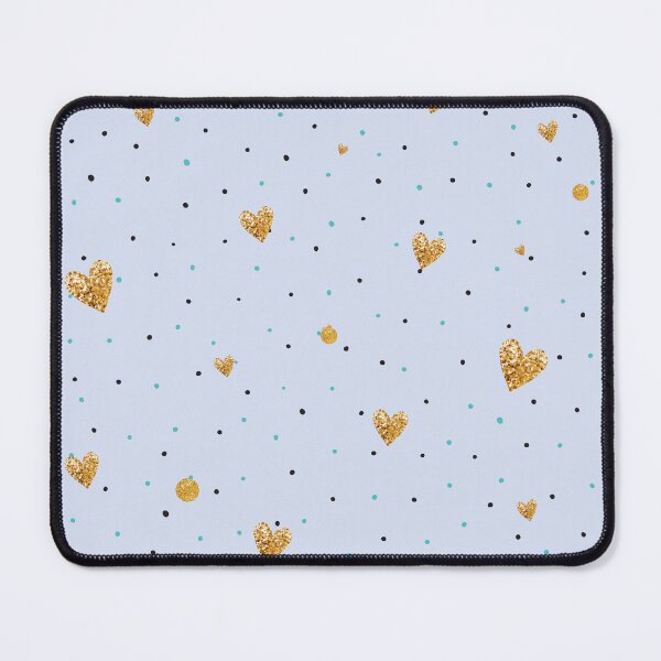 Item preview, Glittering Hearts. Polka Dot With Gold Glittering Hearts designed and sold by risingrocket.