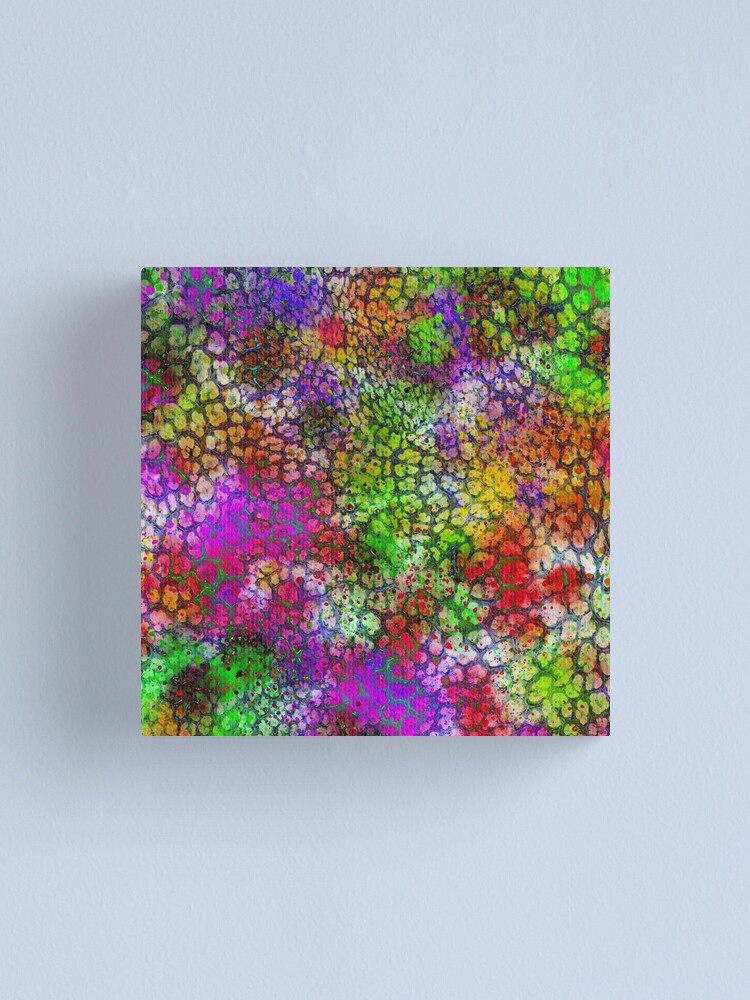Imagen 1 de 3, Lienzo con la obra Watercolor splash leopard print design,Animal skin background, diseñada y vendida por tafo.