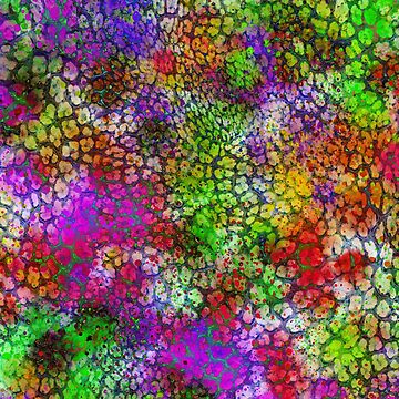 Imagen de la obra Watercolor splash leopard print design,Animal skin background de oyonni design