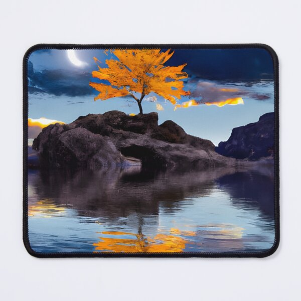 Item preview, Tree in lake generated by artificial intelligence designed and sold by megadrina.