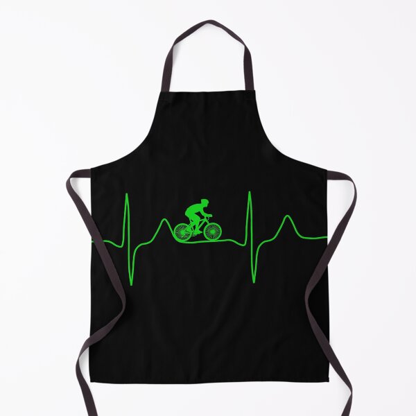 Item preview, My heart beats for cycling, monitor green designed and sold by Jeeb-Arts.