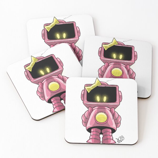 Item preview, Cute robot girl cartoon  designed and sold by Pittstop.