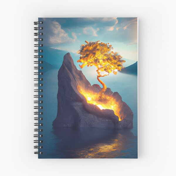 Item preview, Golden tree in lake generated by artificial intelligence designed and sold by megadrina.