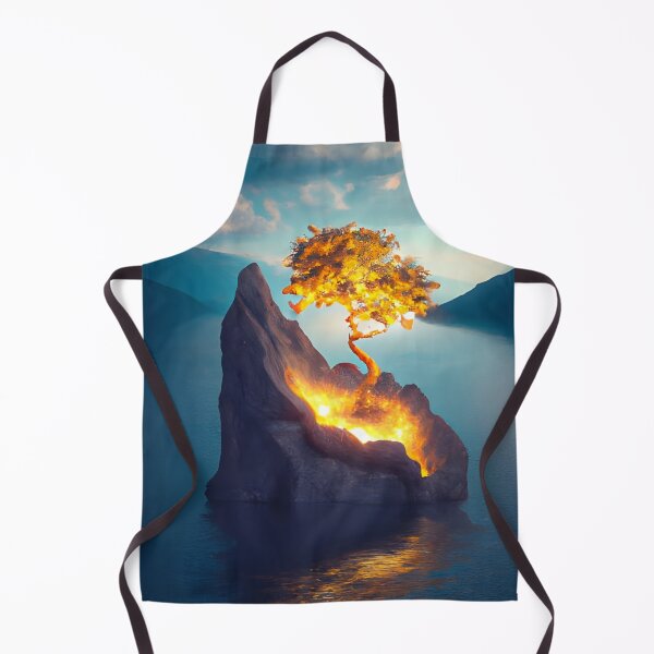 Item preview, Golden tree in lake generated by artificial intelligence designed and sold by megadrina.