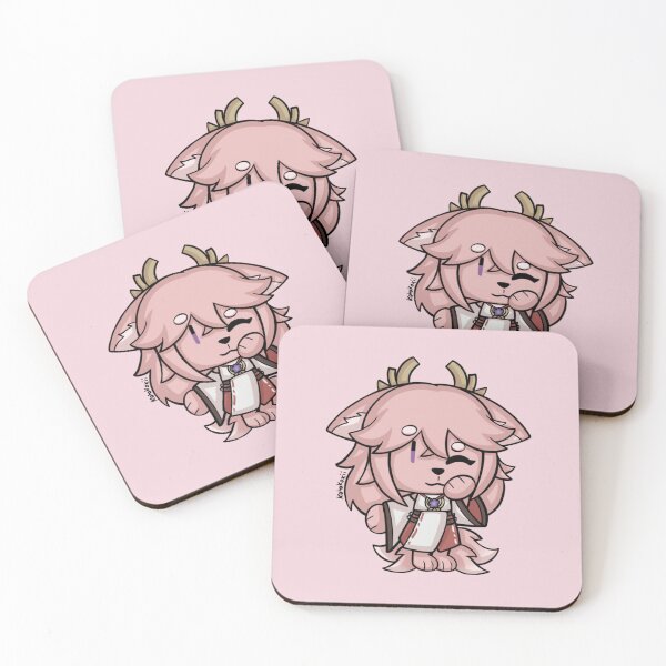 Item preview, Genshin impact Yae Miko cute chibi fox kitsune artwork  designed and sold by Kotokoxii.