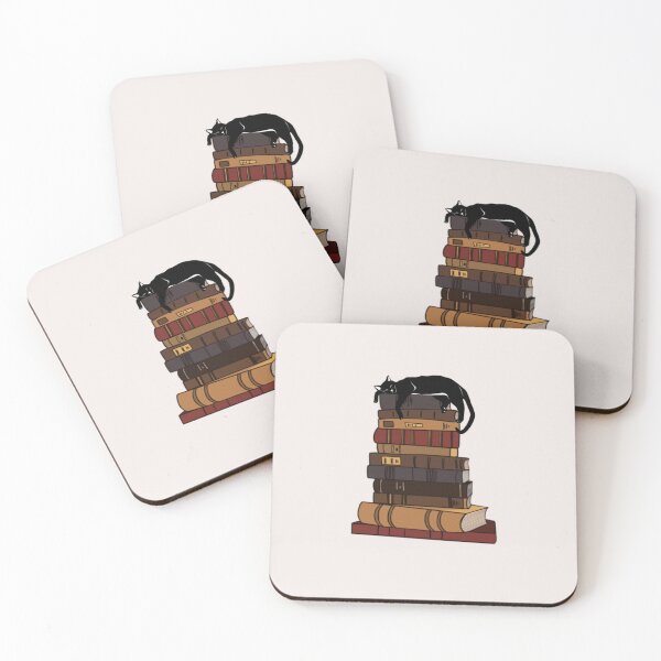 Item preview, Lazy cat sleeping on books - book lovers designed and sold by Hoetoons.