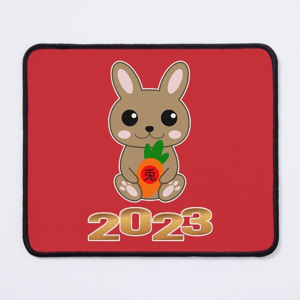 Item preview, Year of the Rabbit 兎 Chinese New Year 2023 - Brown Rabbit designed and sold by usernamenaijan.