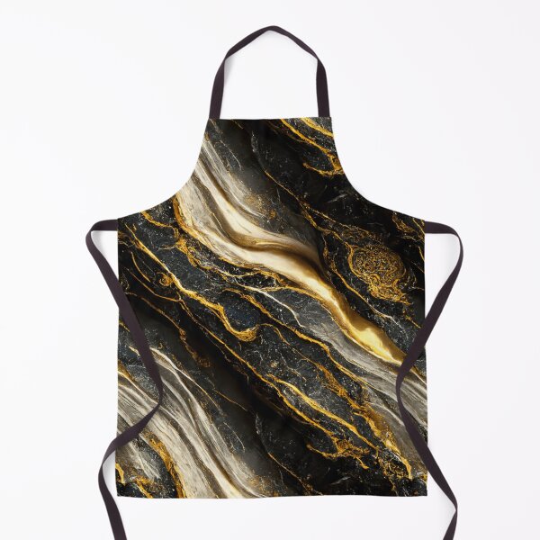 Item preview, Luxury Aqua Liquid Black And Gold Paint Marble Texture designed and sold by MysticMarble.