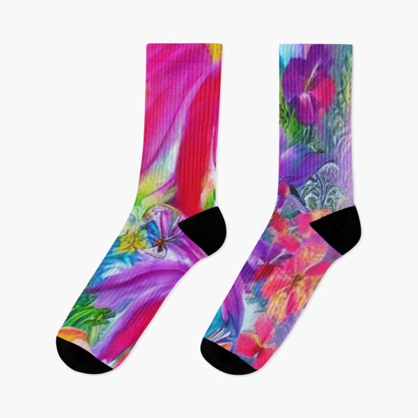 Item preview, Cascading Tropical Flower Blooms 1 designed and sold by HanaiPrint.