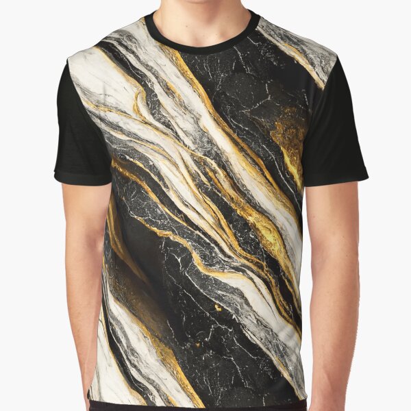 Item preview, Stunning  Liquid Black And Gold Luxury Paint Marble Texture designed and sold by MysticMarble.
