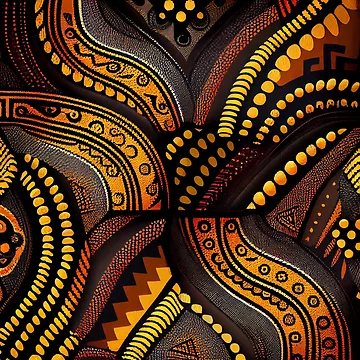 Vorschaubild zum Design Scaley African Pattern Digital Painting von CodeAndColors