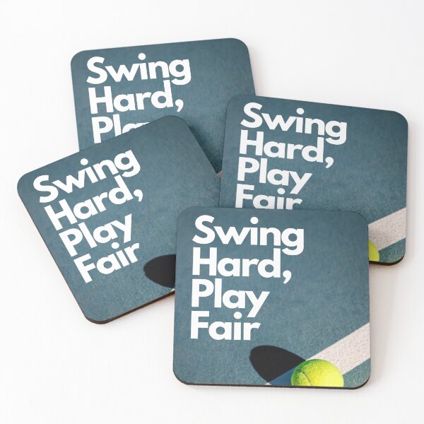 Item preview, Swing Hard, Play Fair: Tennis designed and sold by OutofFocusShop.