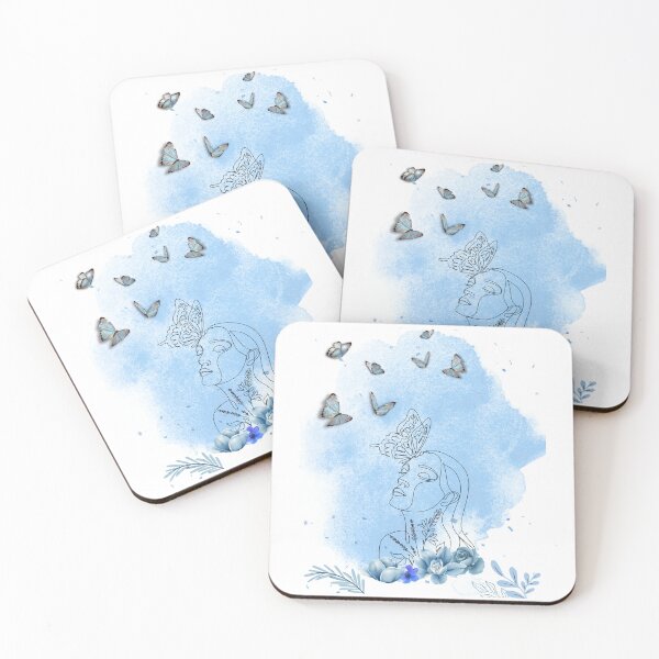 Item preview, Butterfly Pattren - woman art line - art line - butterfly - woman  designed and sold by mu-art.