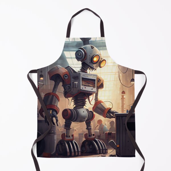 Item preview, Busy Factory Working on Giant Robot Digital Painting designed and sold by CodeAndColors.