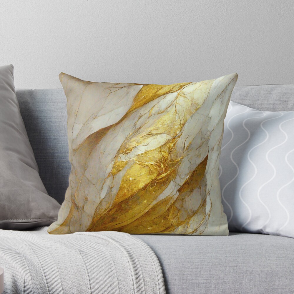 White sales marble pillow