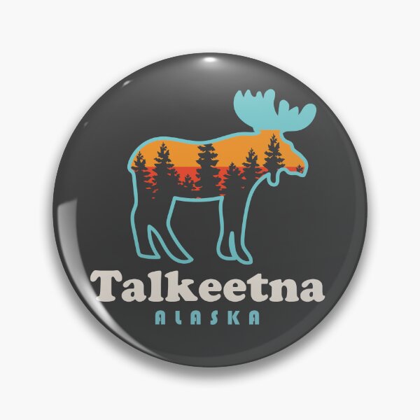 Item preview, Talkeetna Alaska Moose Retro Outdoors Mountains designed and sold by yelly123.