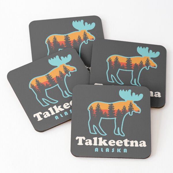 Item preview, Talkeetna Alaska Moose Retro Outdoors Mountains designed and sold by yelly123.