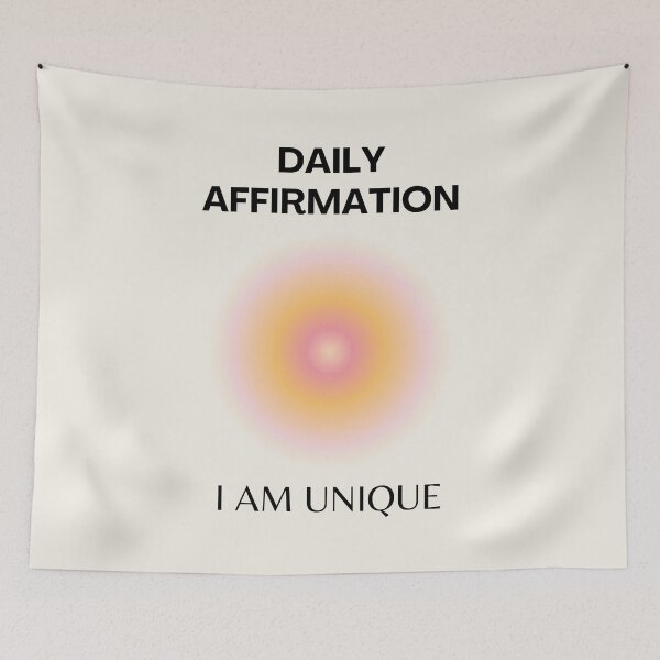 Aperçu de l'œuvre Affirmations quotidiennes, affirmations positives, spirituel positif, art du dégradé d'aura créée et vendue par Magic Love Art Print.