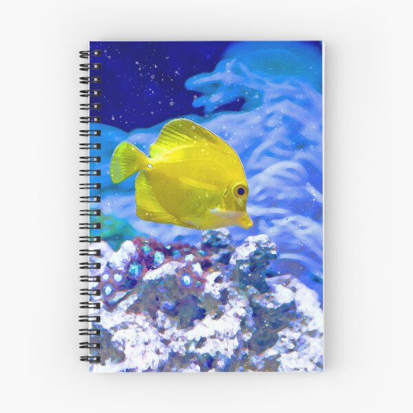 Item preview,  Yellow Tang Fishing Ocean Watercolour Digital Painting designed and sold by getlyart.