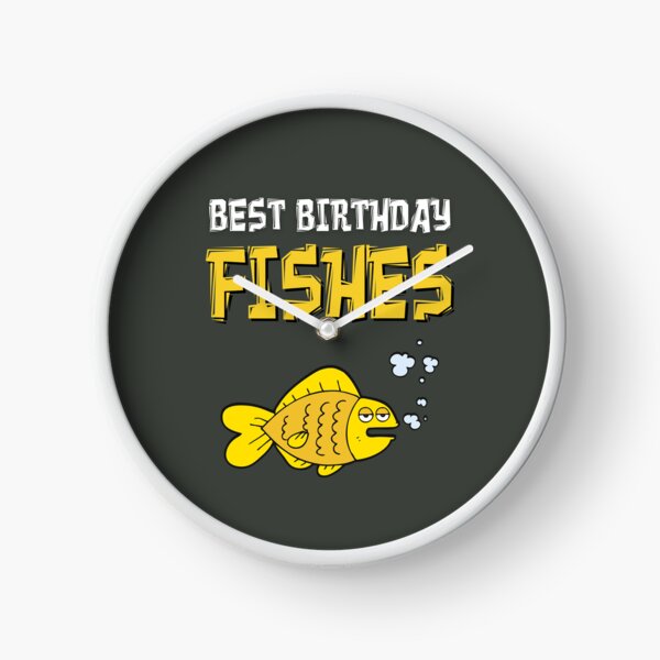 Item preview, Birthday FISHES Wishing Fishing You a Happy Birthday!! Fish Funny Pun designed and sold by JuxtaJoy Studios.
