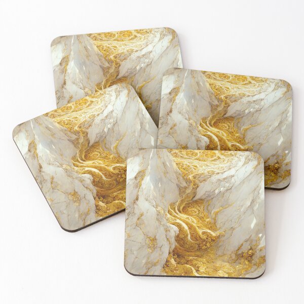 Item preview, Liquid Gem Soft Cream Beige And Gold Luxury Gem Paint Marble Texture designed and sold by MysticMarble.