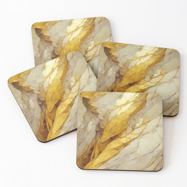 Item preview, Liquid Gem Soft Cream Beige And Gold Luxury Crystal Paint Marble Texture designed and sold by MysticMarble.