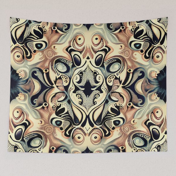 Item preview, Mystical Muted Eclectic Pattern Digital Painting designed and sold by CodeAndColors.