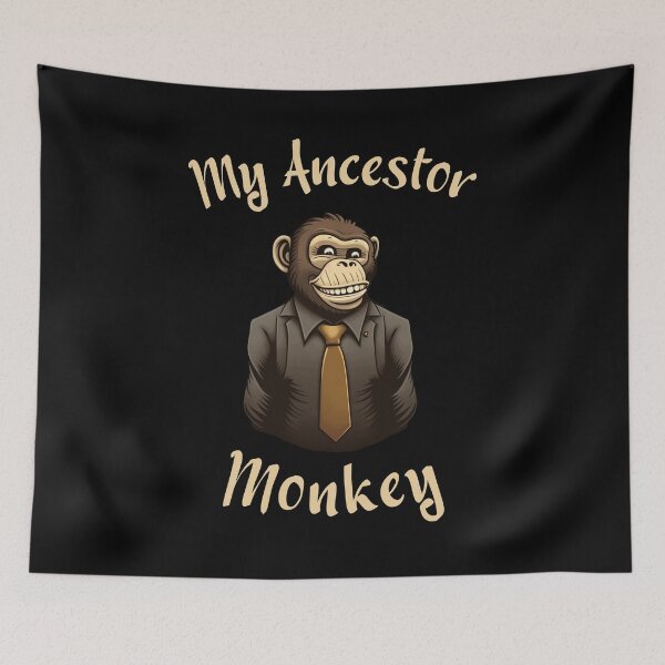 Item preview, My ancestor Monkey designed and sold by Cr4ftyCreations.