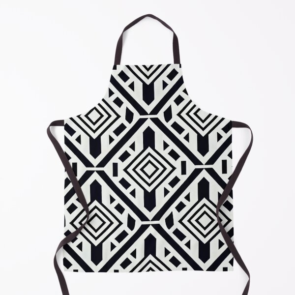 Artikelvorschau, Bright Black and White Tribal Aesthetic Pattern Digital Painting entworfen und verkauft von CodeAndColors.