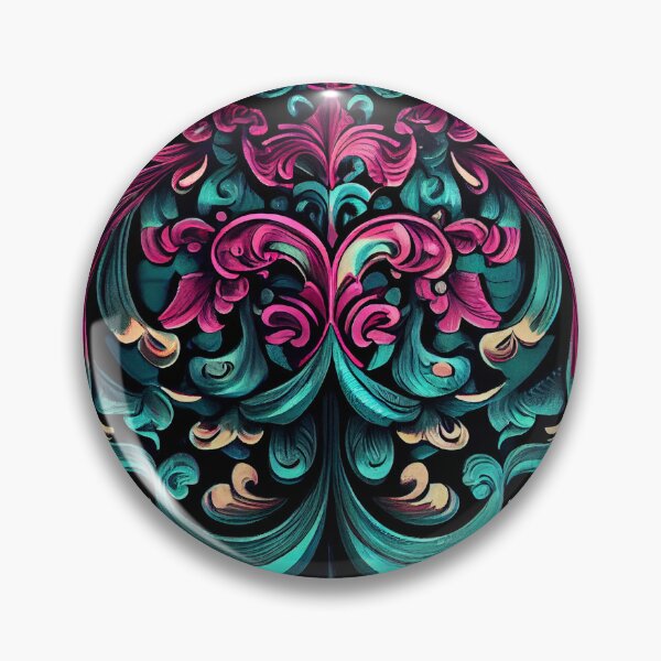 Artikelvorschau, Sketched Victorian Saturated Intense Modern Pattern Digital Painting entworfen und verkauft von CodeAndColors.