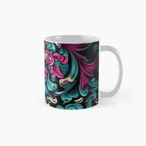 Item preview, Sketched Victorian Saturated Intense Modern Pattern Digital Painting designed and sold by CodeAndColors.