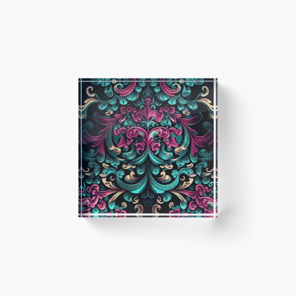 Artikelvorschau, Sketched Victorian Saturated Intense Modern Pattern Digital Painting entworfen und verkauft von CodeAndColors.