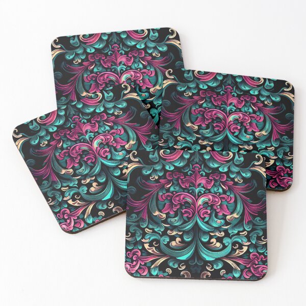 Item preview, Sketched Victorian Saturated Intense Modern Pattern Digital Painting designed and sold by CodeAndColors.