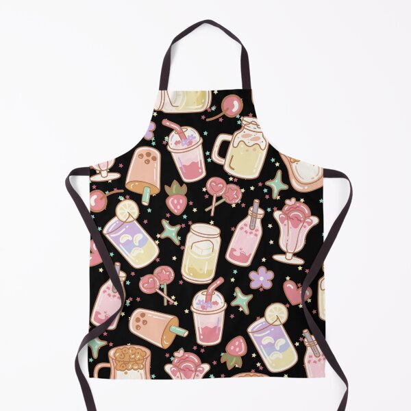 Item preview, Cute Doodled Drink Shop with Shakes, Caffee (black-colourful) designed and sold by Dorina Larsdotter.